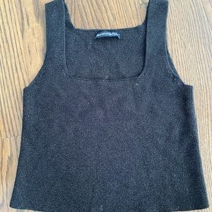 black sparkly brandy melville tank